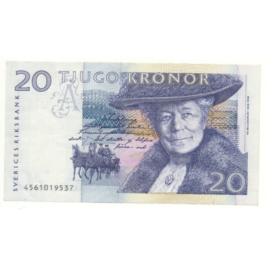 SWEDEN P.61b 1996 20 Kronor EF