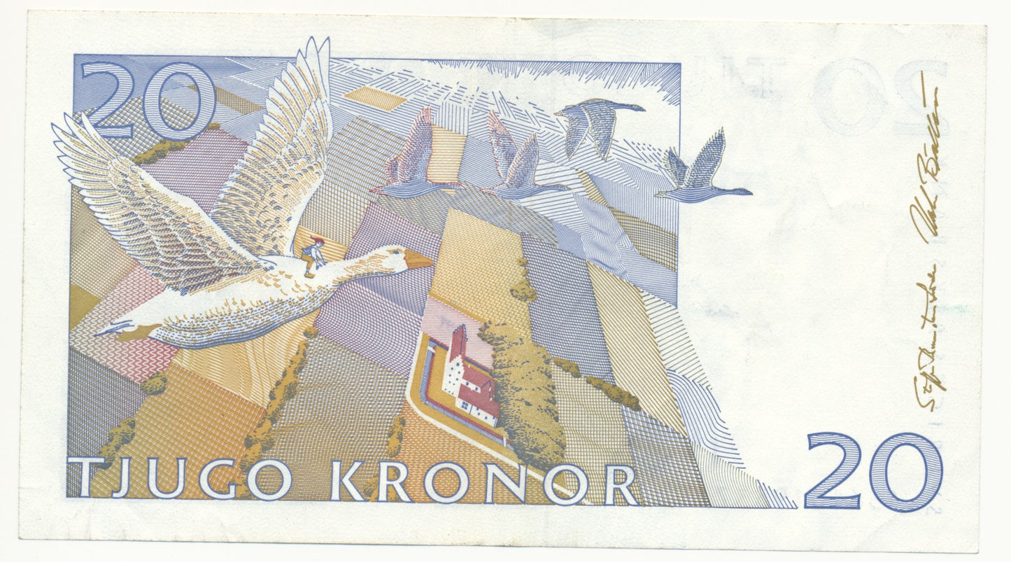 SWEDEN P.61b 1996 20 Kronor EF