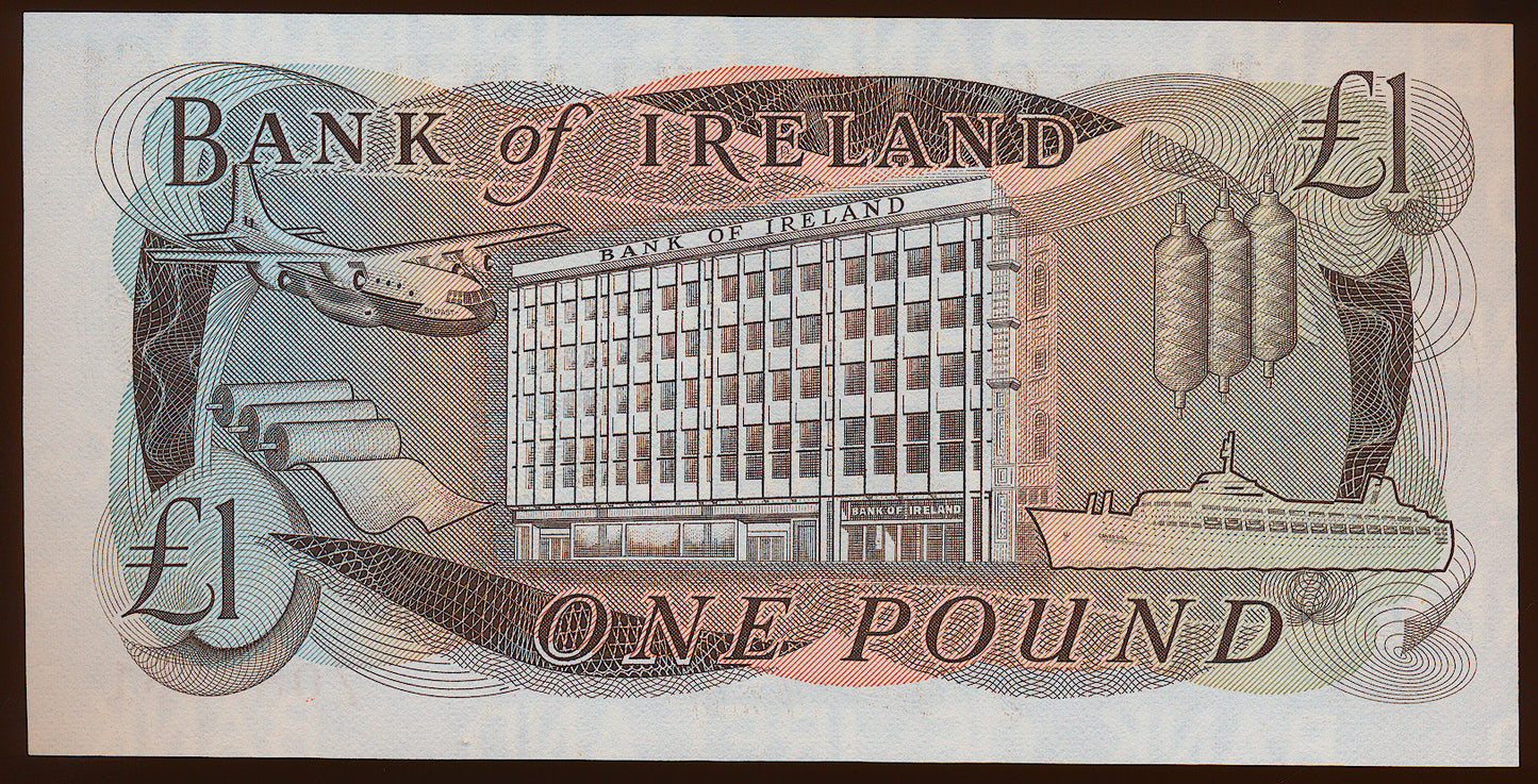 NORTHERN IRELAND P.65r NI205 1984 Bank of Ireland £1 Replacement note Z UNC