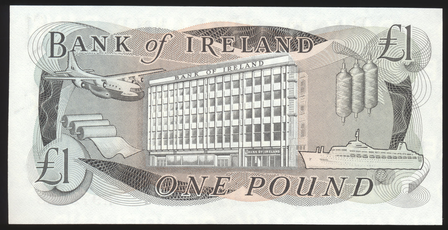 NORTHERN IRELAND P.65a NI205 1984 on Bank of Ireland £1 banknote UNC