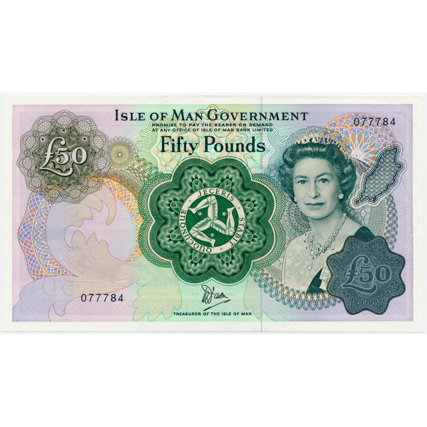 ISLE OF MAN P.39a IM71 1983 £50 UNC