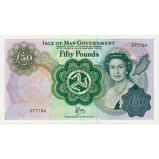 ISLE OF MAN P.39a IM71 1983 £50 UNC