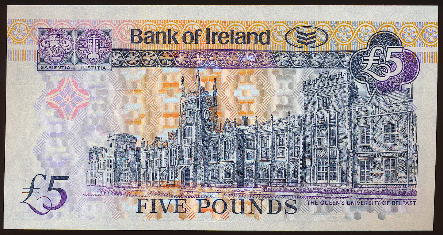 NORTHERN IRELAND P.79a NI216b 2003 Bank of Ireland £5 banknote UNC