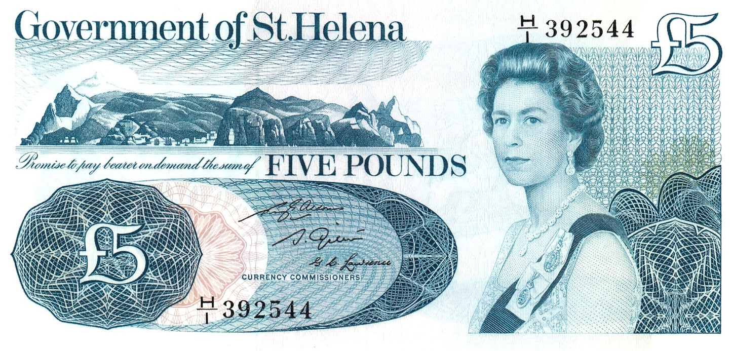 St HELENA P.7b 1976-1981 £5 UNC H/1