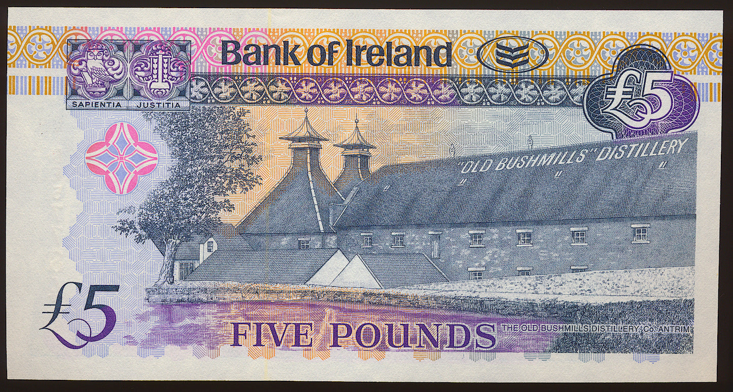 NORTHERN IRELAND P.83 NI217 2008 Bank of Ireland £5 banknote UNC