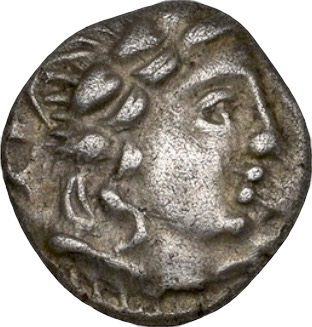 25BC - 10AD TINCOMARUS Silver Unit Bull Right type S.85 ABC 1115 Rare