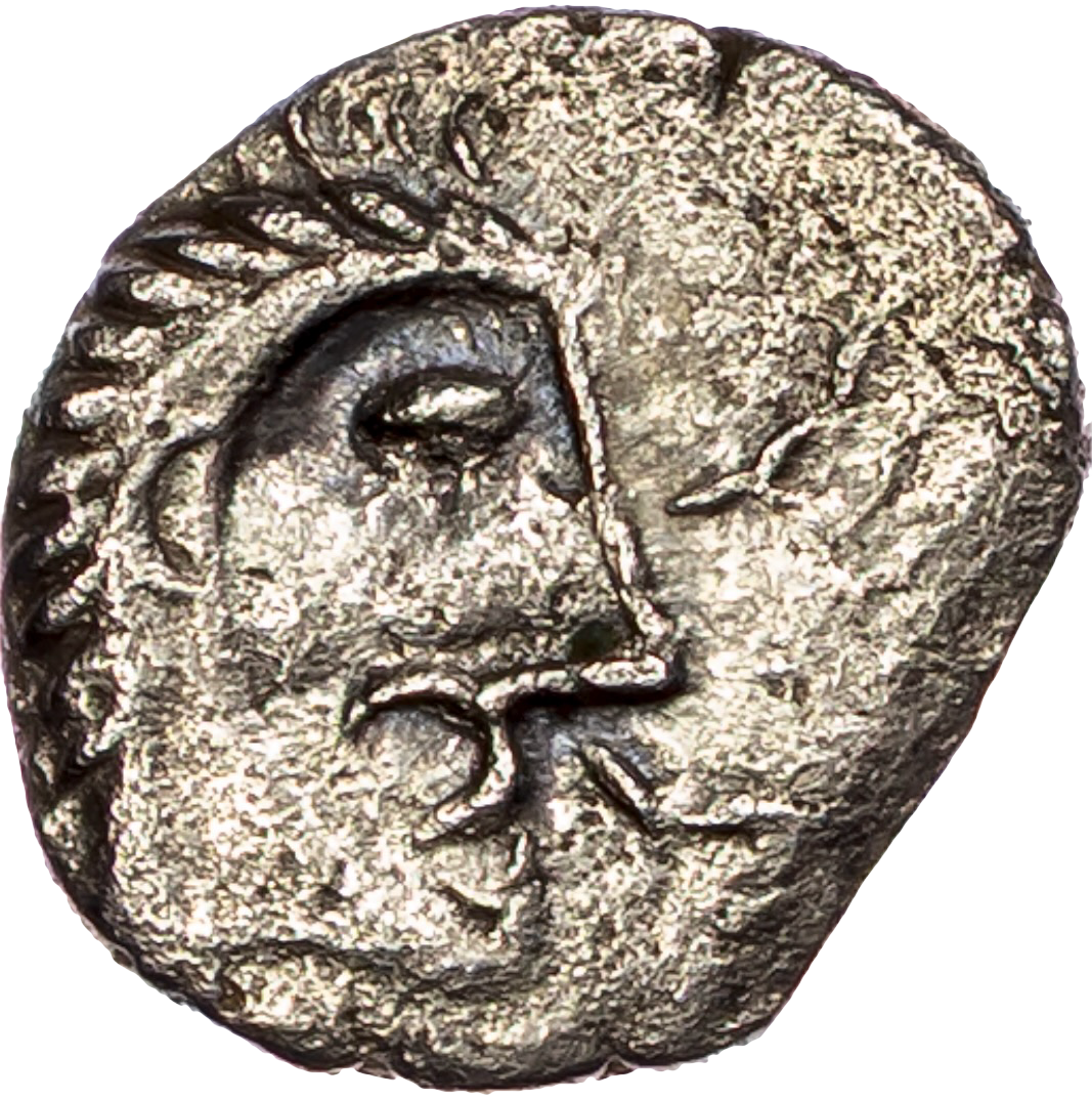 20BC - 10AD ICENI Silver Unit Moustache type S.434 ABC 1567 VF