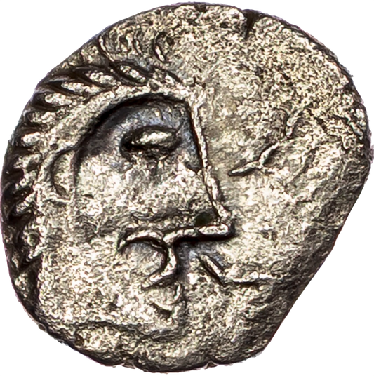 20BC - 10AD ICENI Silver Unit Moustache type S.434 ABC 1567 VF