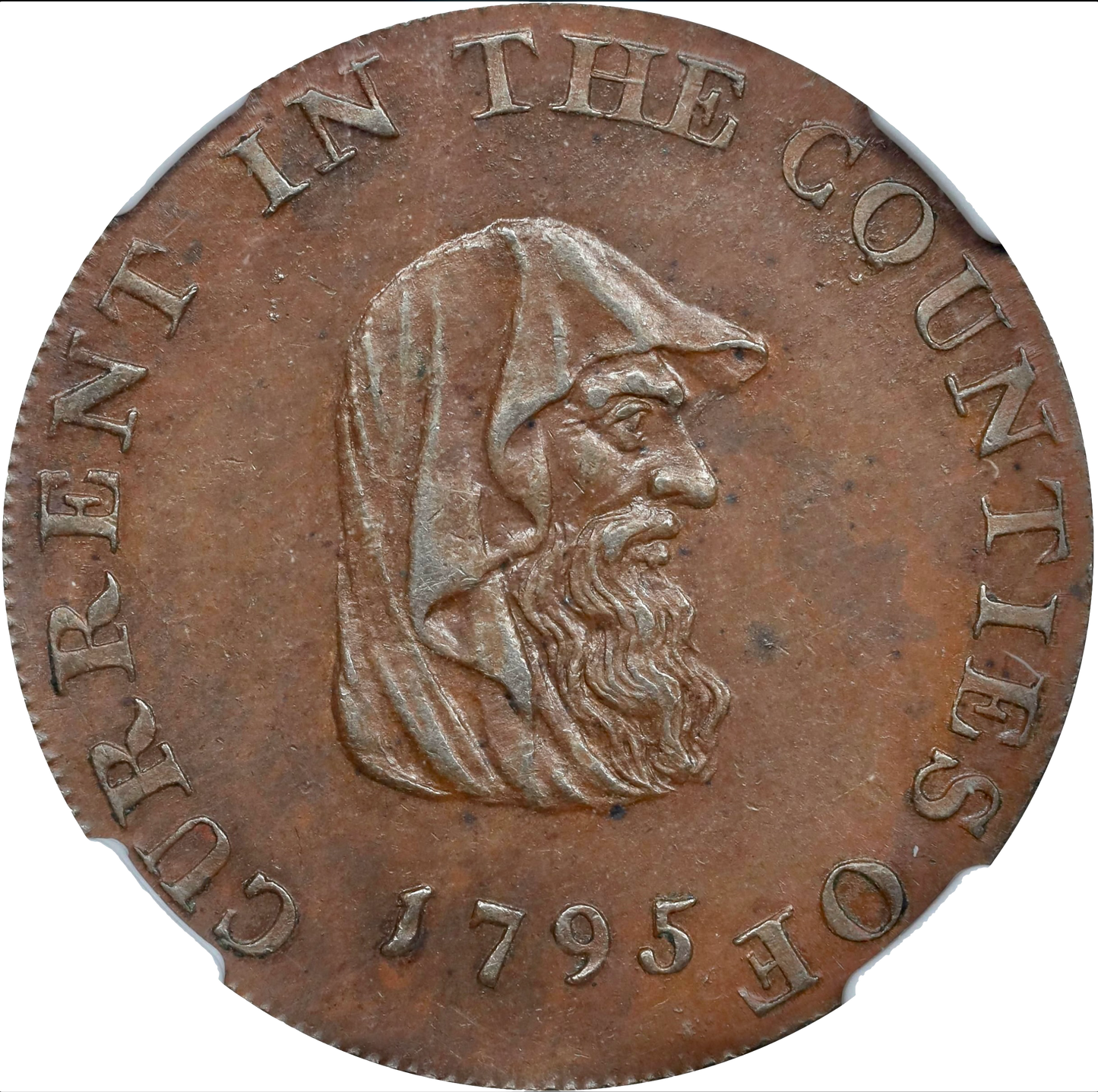 Anglesey D&H 433 1791 Conder Halfpenny MS63BN Rare