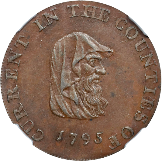 Anglesey D&H 433 1791 Conder Halfpenny MS63BN Rare