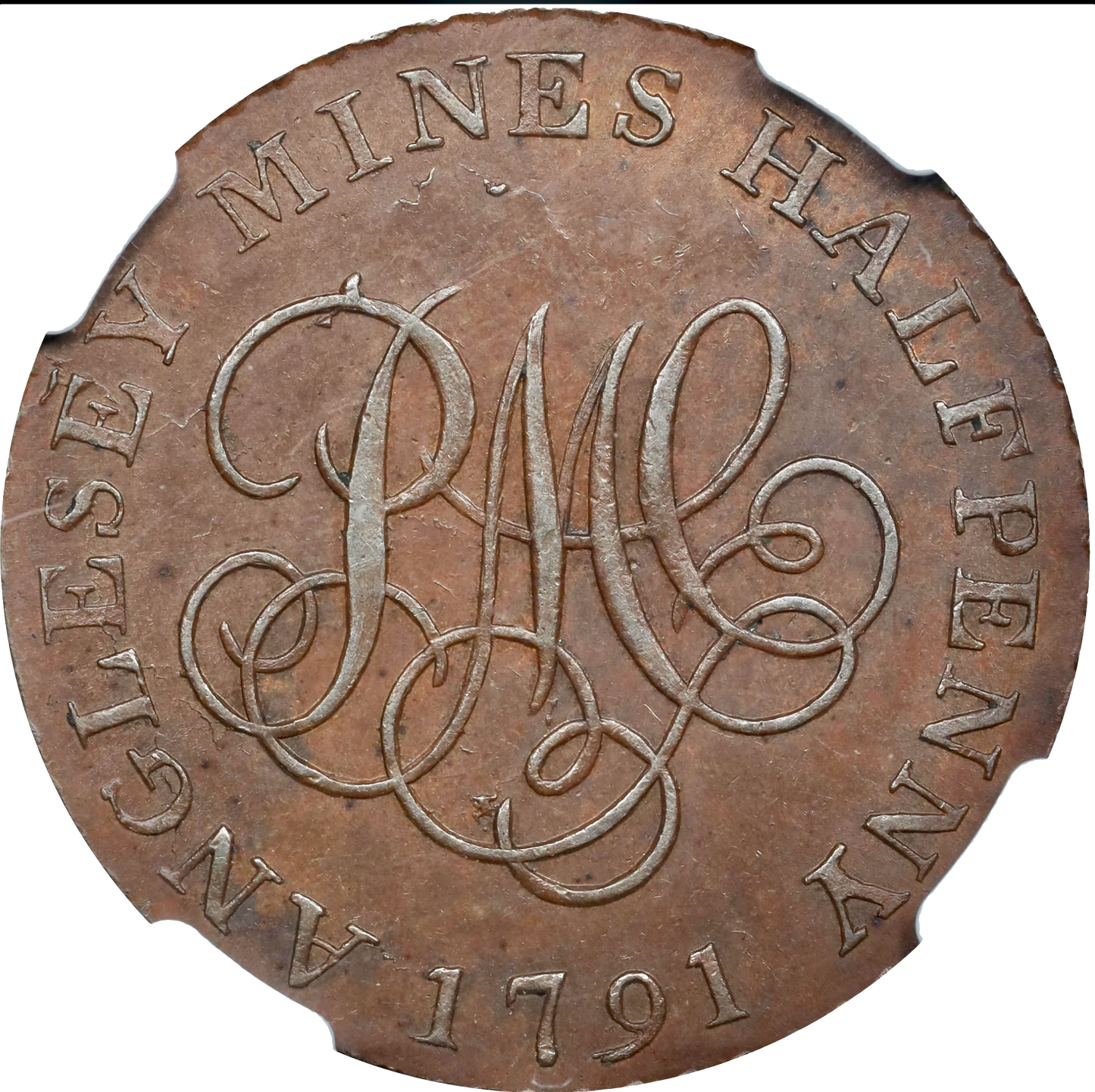Anglesey D&H 433 1791 Conder Halfpenny MS63BN Rare