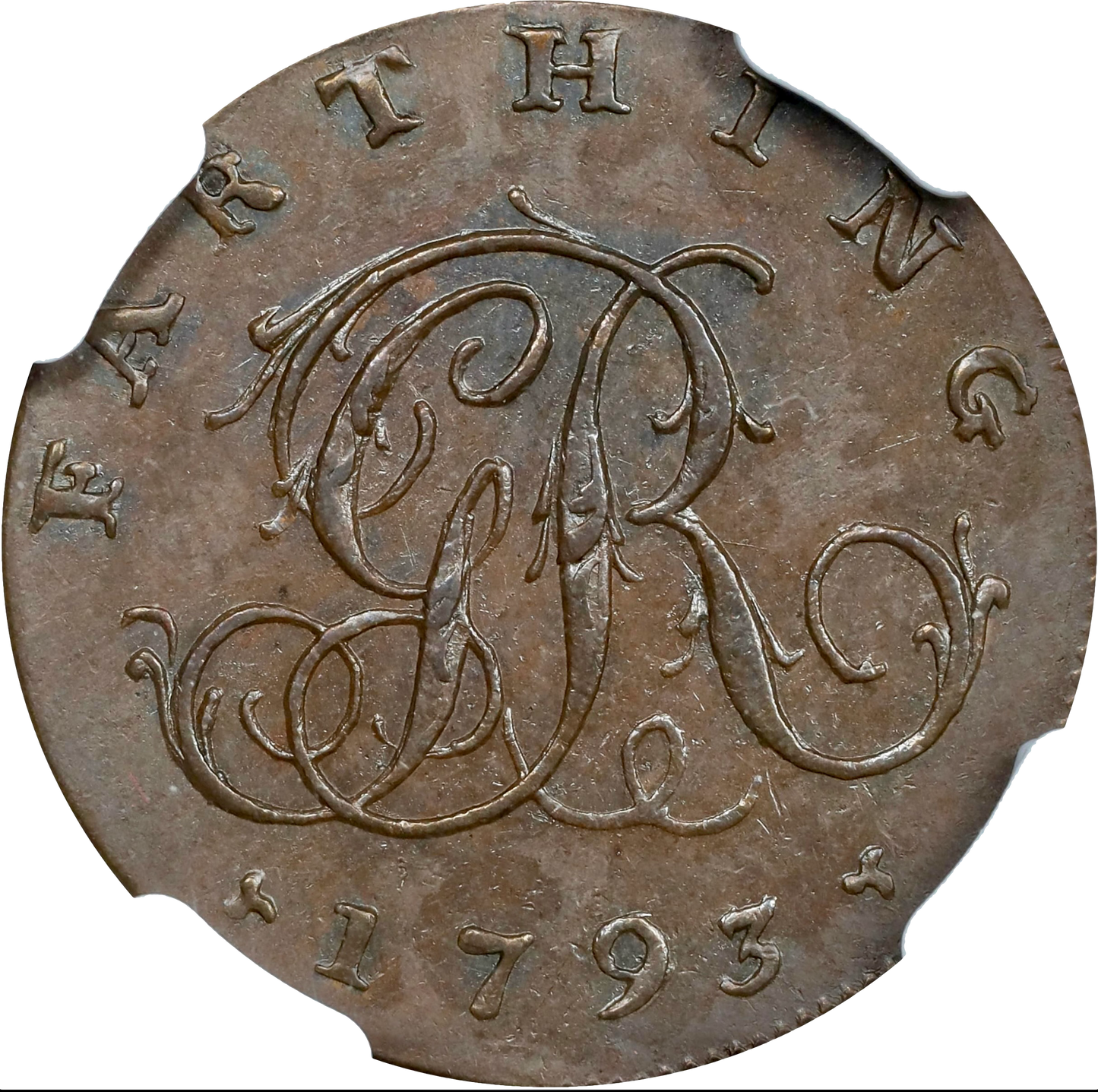 Anglesey D&H 457 1793 Conder Farthing MS62BN Scarce