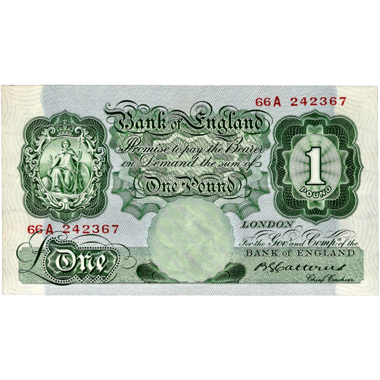 ENGLAND P.363b B226 1929-1934 Catterns £1 AUNC