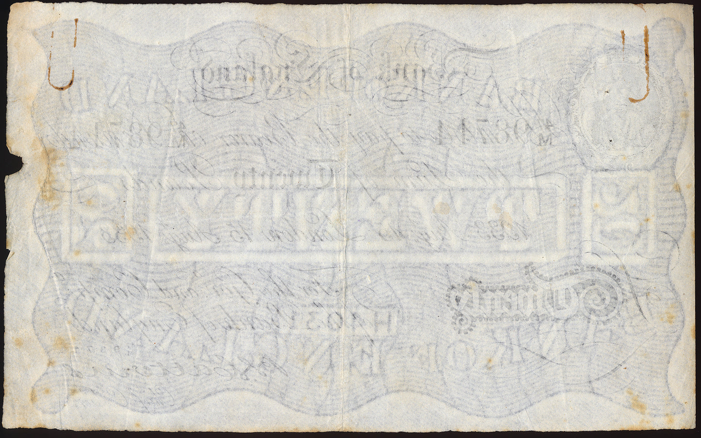 ENGLAND P.330 B230 1933 Catterns £20 VF