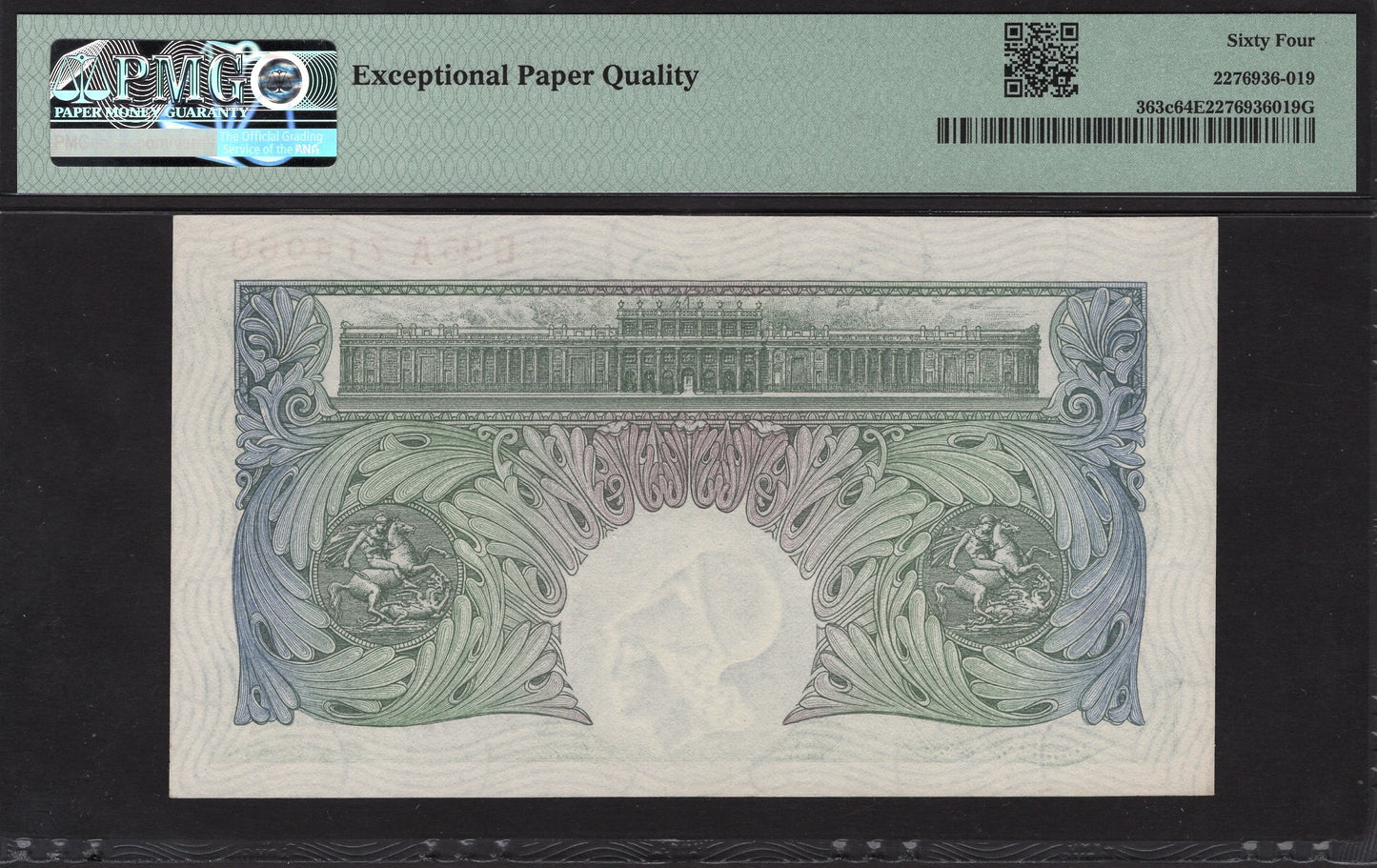 ENGLAND P.363c B239 1934 - 1939 Peppiatt £1 CHOICE UNC 64 EPQ