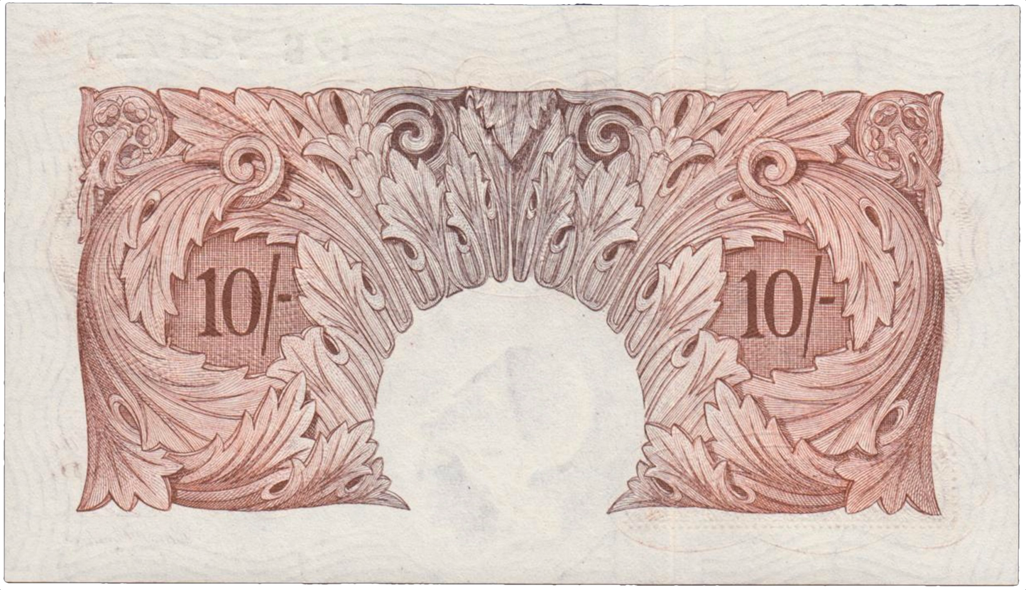 ENGLAND P.368b B265 1949-1955 Beale Last series 10s UNC
