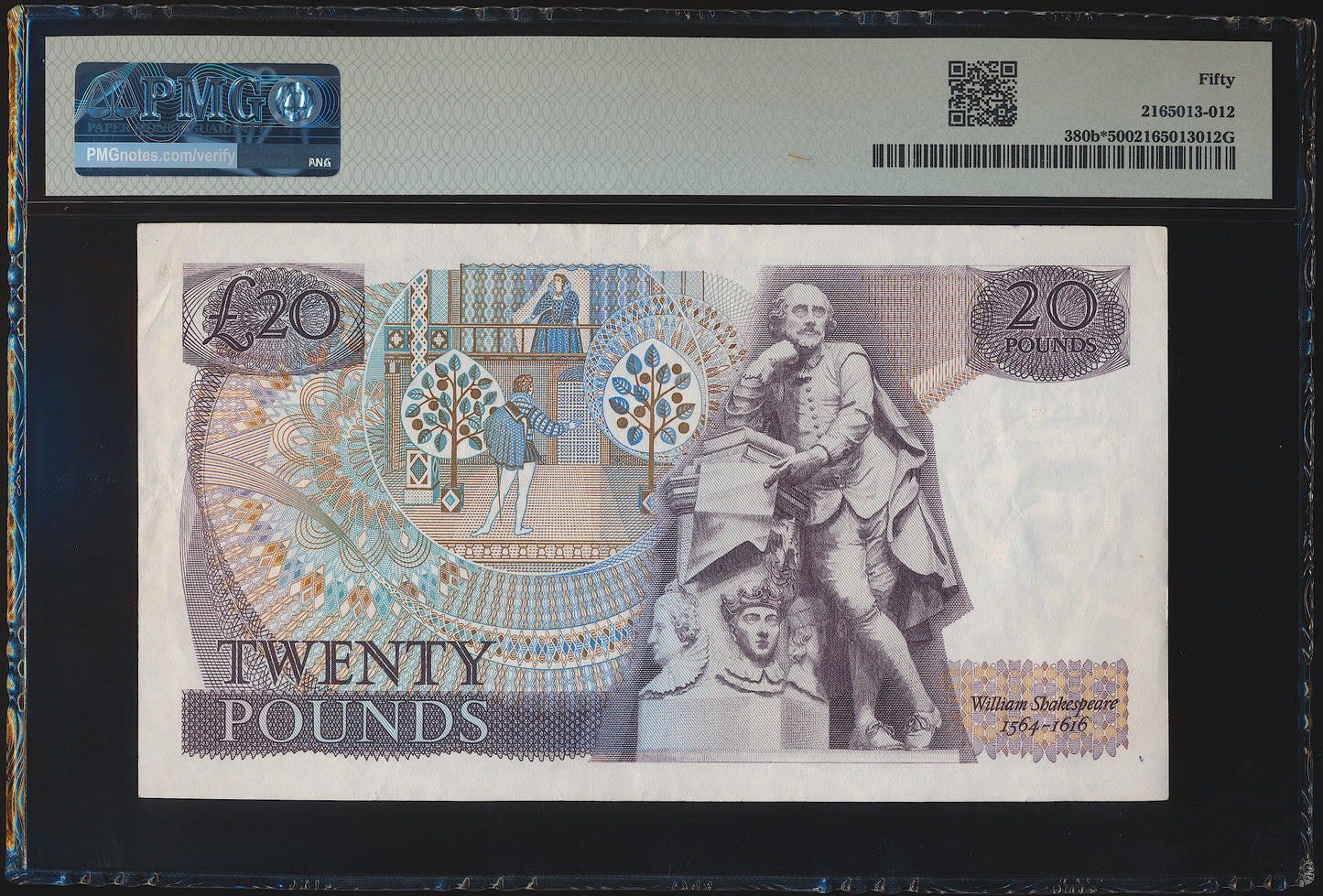 ENGLAND P.380b B329 (1970-1980) Page Replacement first run £20 M01 AUNC 50