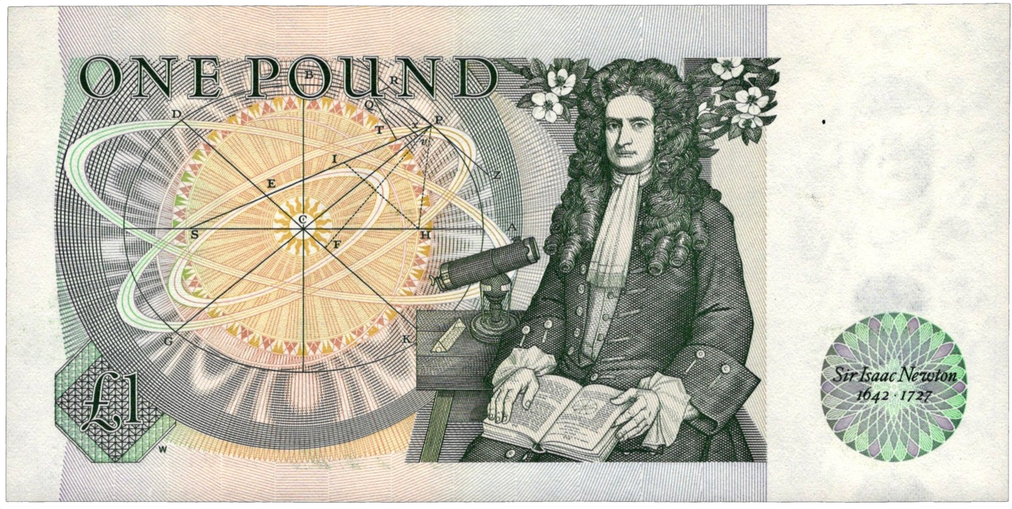 ENGLAND P.377b B341 1981-1984 Somerset First Run Low serial no £1 UNC AN01