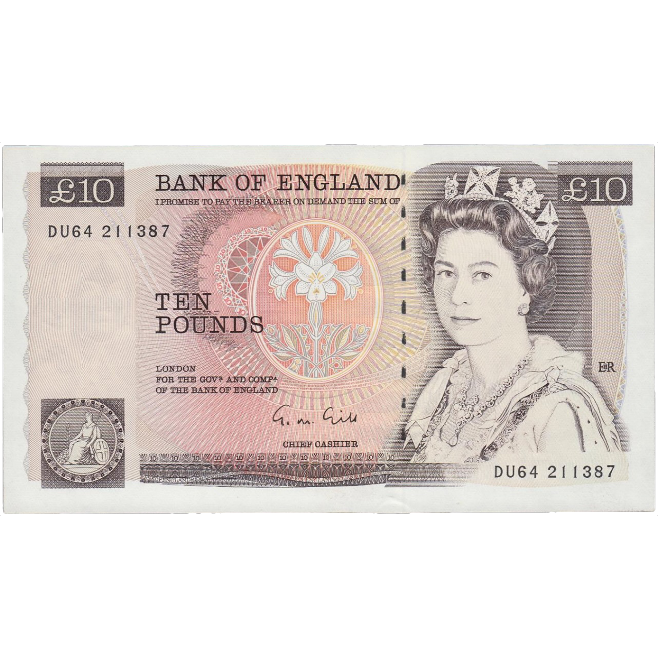 ENGLAND P.379e B354 1988-1991 Gill £10 UNC