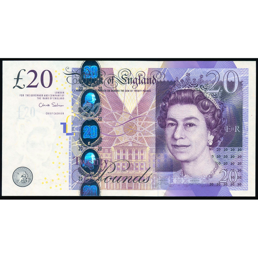 ENGLAND P.392b B409 2012 Salmon £20 AUNC HD68