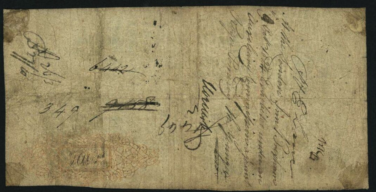 Brixham Bank 1814 £1 banknote Outing 339a