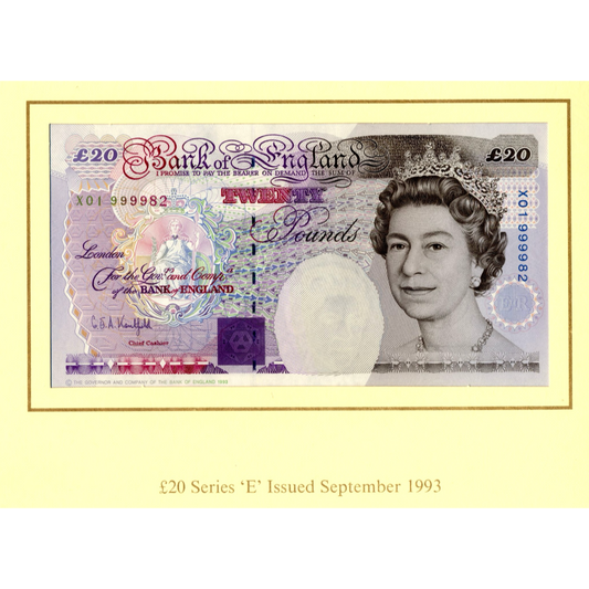 C112 1994 Debden presentation set £20 Old and new variant B371 (W35) and B374 (X01)