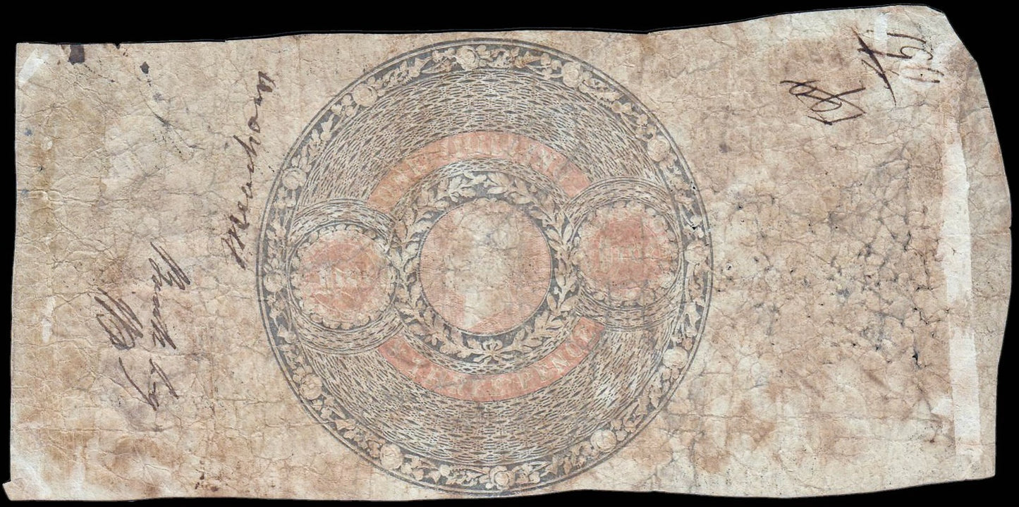 Carmarthen Bank 1828 £5 banknote Outing 459b