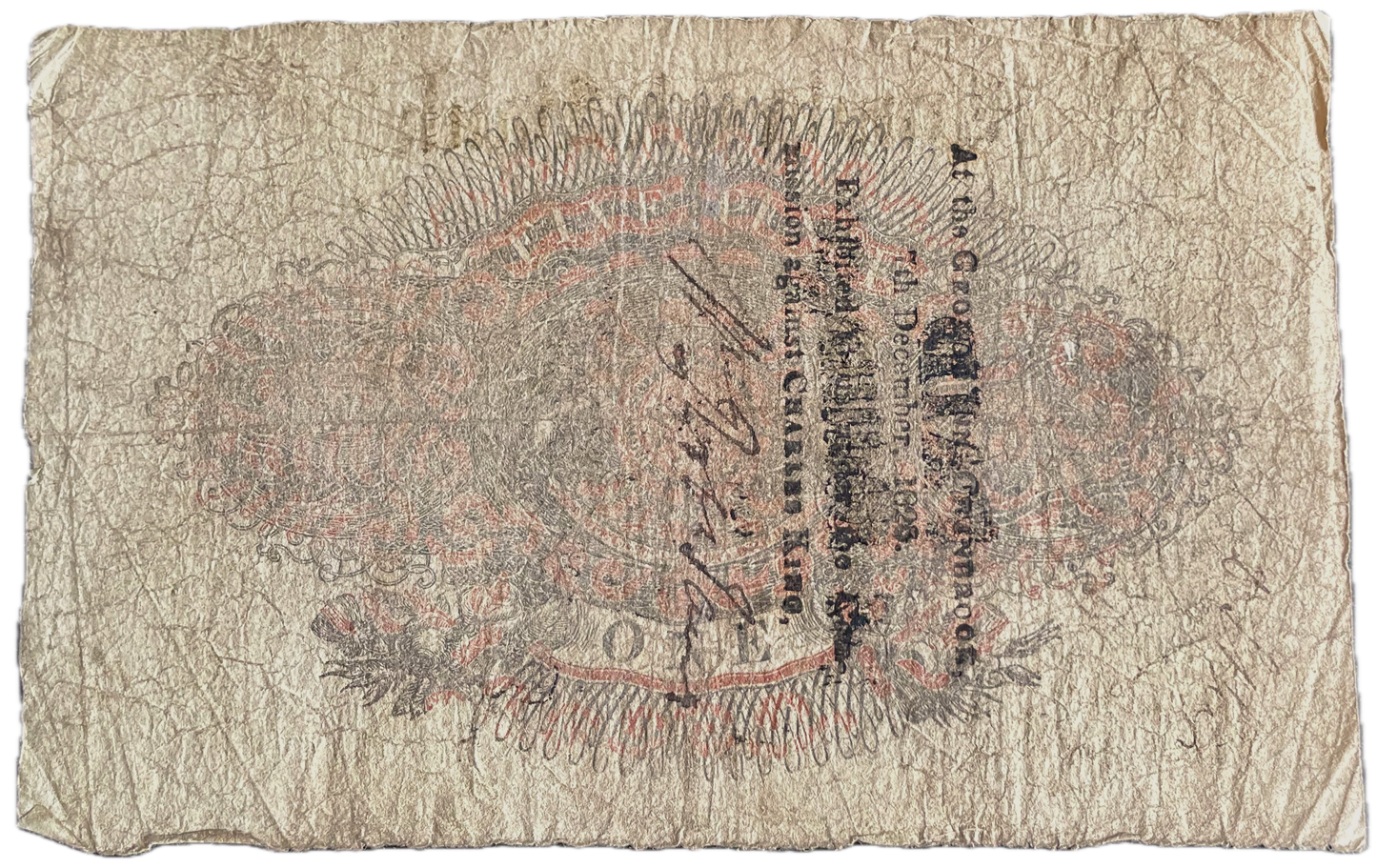 Cranbrook Bank 1823 £1 banknote Outing 610a