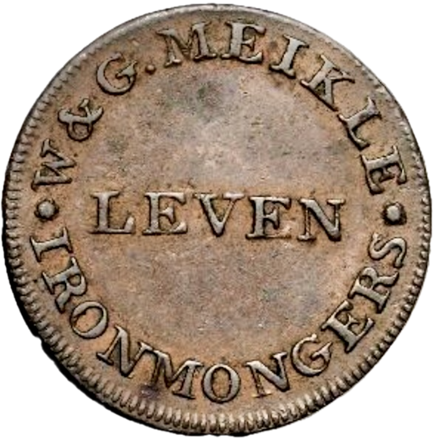 Fife D&H 12 Leven Conder Token Farthing Rare
