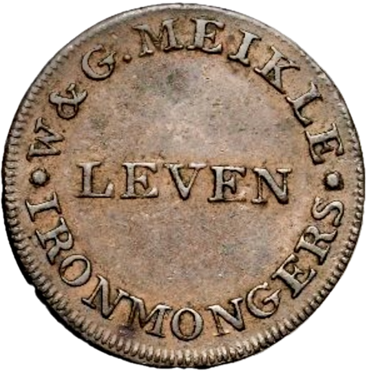 Fife D&H 12 Leven Conder Token Farthing Rare