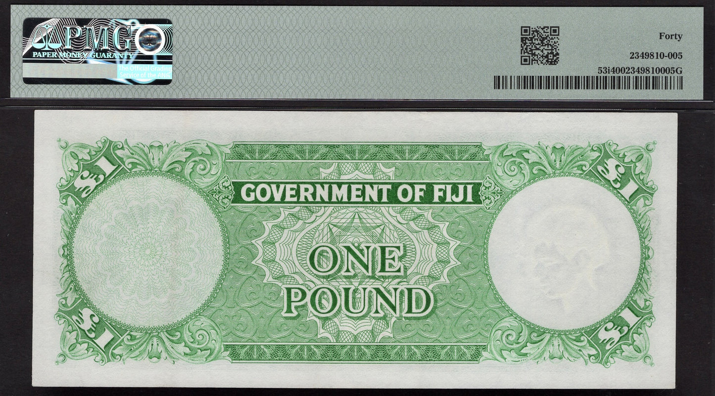 FIJI P.53i 1967 £1 EF 40