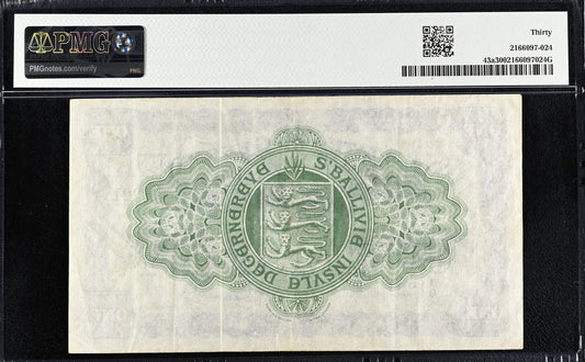 GUERNSEY P.43a GU33a 1945 £1 1/Q VF 30