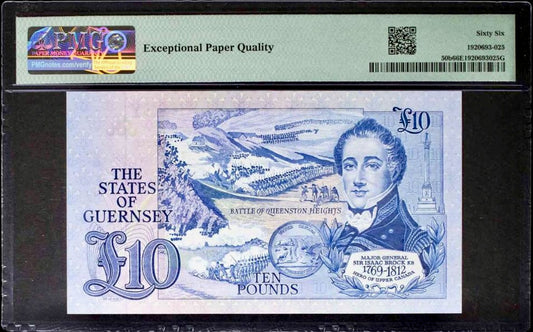 GUERNSEY P.50b  GU52b  1980-1990 £10 GEM UNC 66 EPQ