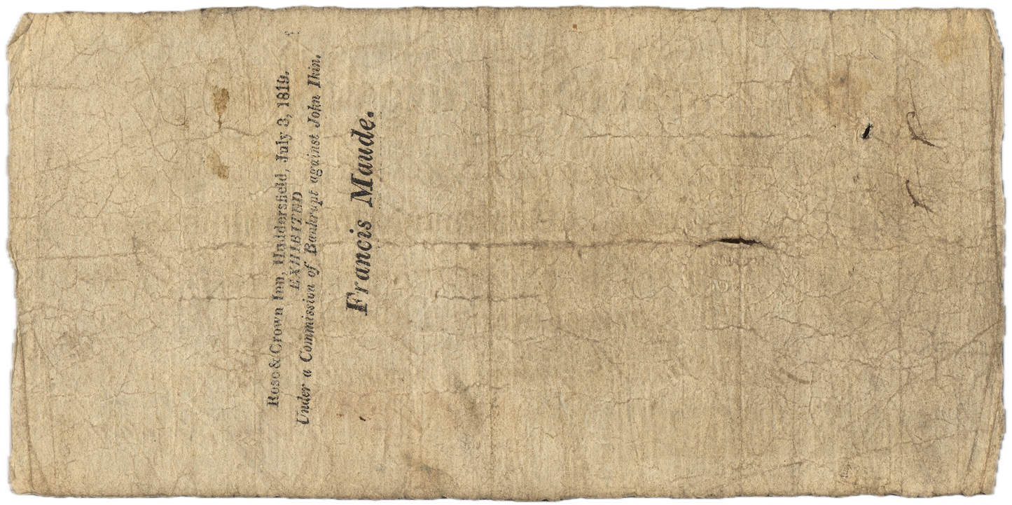 Huddersfield Commercial Bank 1810 1 guinea banknote Outing 1004a