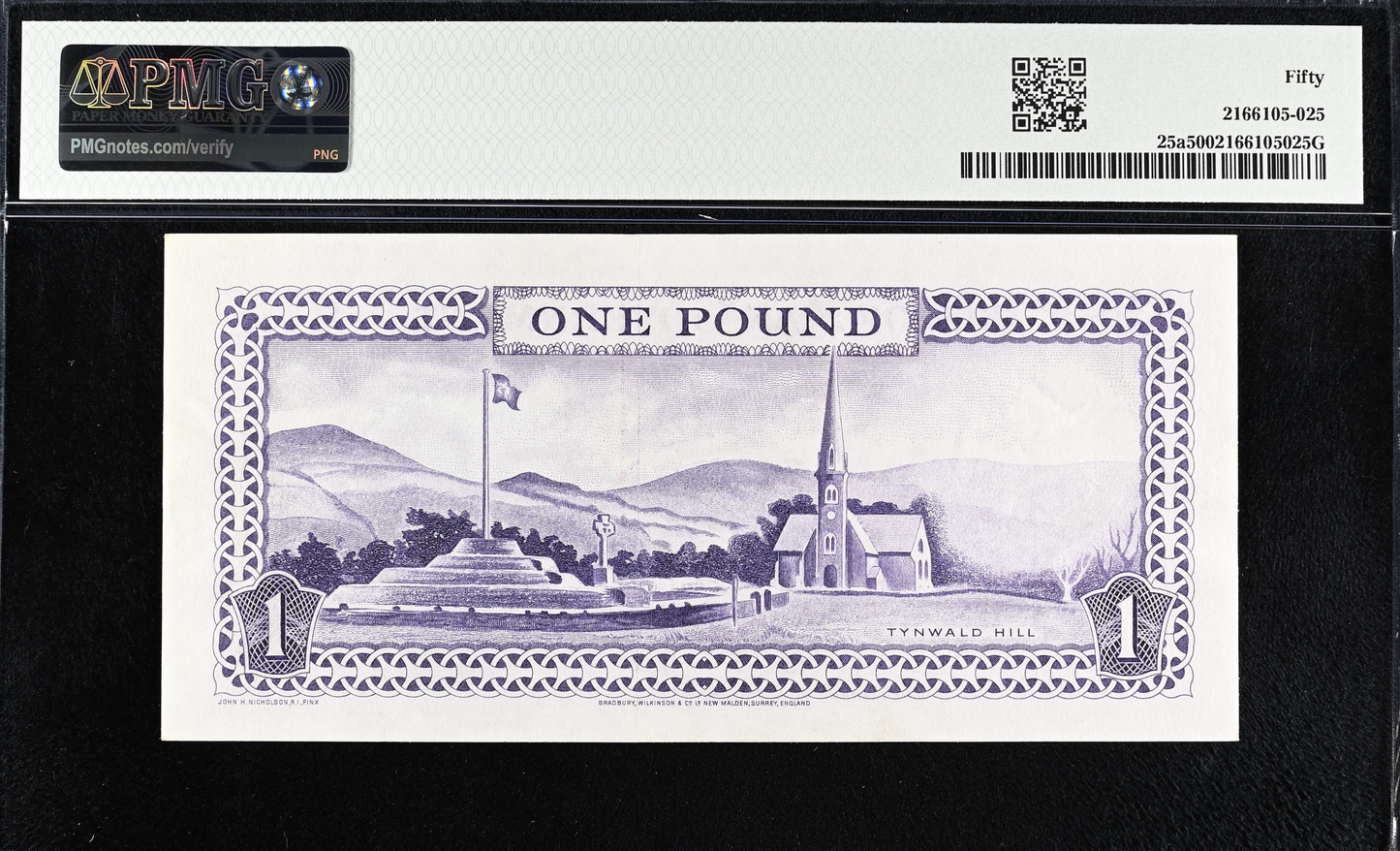 ISLE OF MAN P.25b IM31b 1961-1972 £1 Gem UNC 65 EPQ