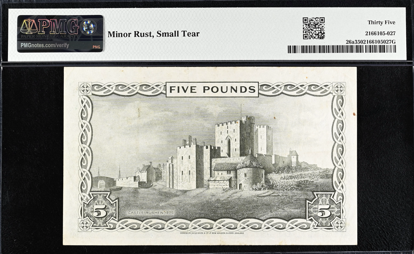 ISLE OF MAN P.26a IM41a 1961-1972 £5 Choice VF 35