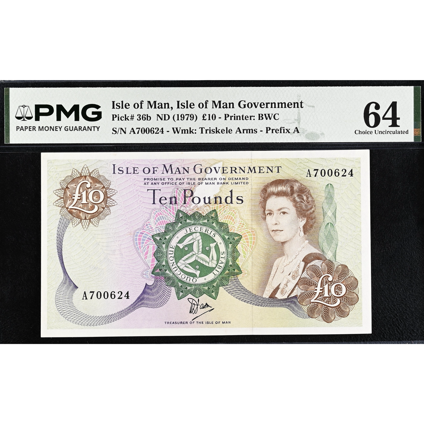 ISLE OF MAN P.36b IM52 1979-1991 £10 Choice UNC 64