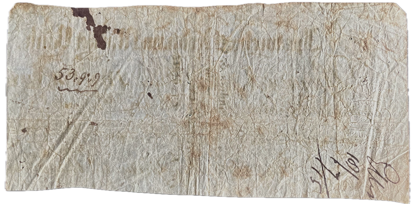 Ipswich & Needham Market Bank 1813 £5 banknote Outing 1043e