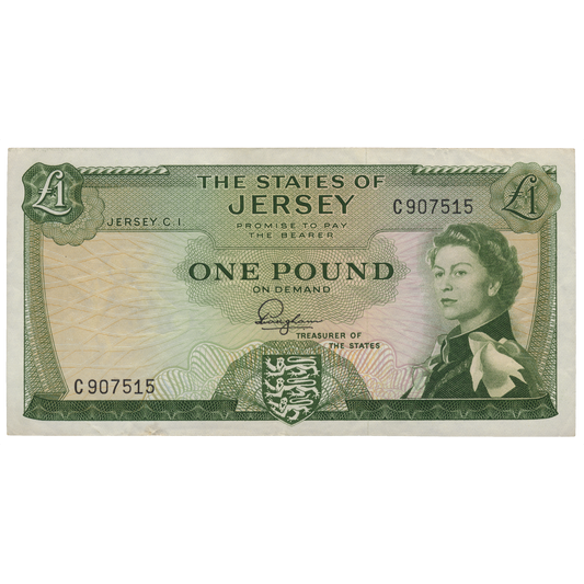 JERSEY P.8a JE11a 1963-1976 £1 EF