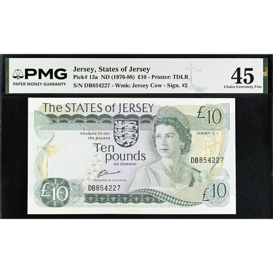 JERSEY P.13a JE32a 1983-1989 £10 Choice EF 45