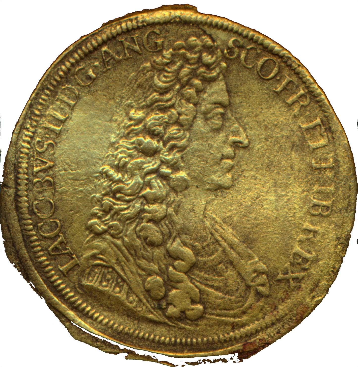 1685 James II 25mm copper counter