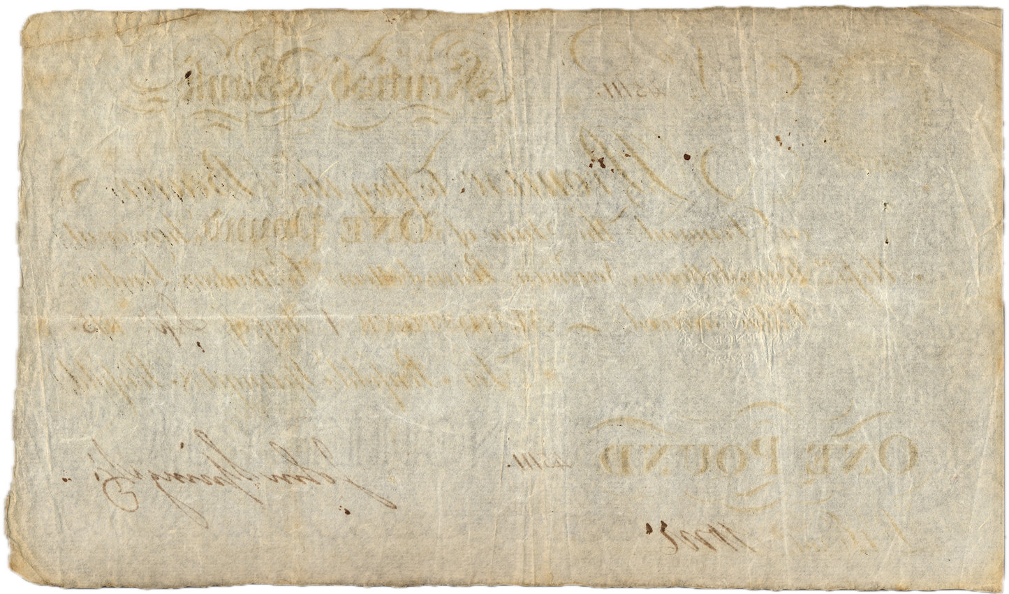 Kentish Bank Maidstone 1815 £1 banknote Outing 1327a