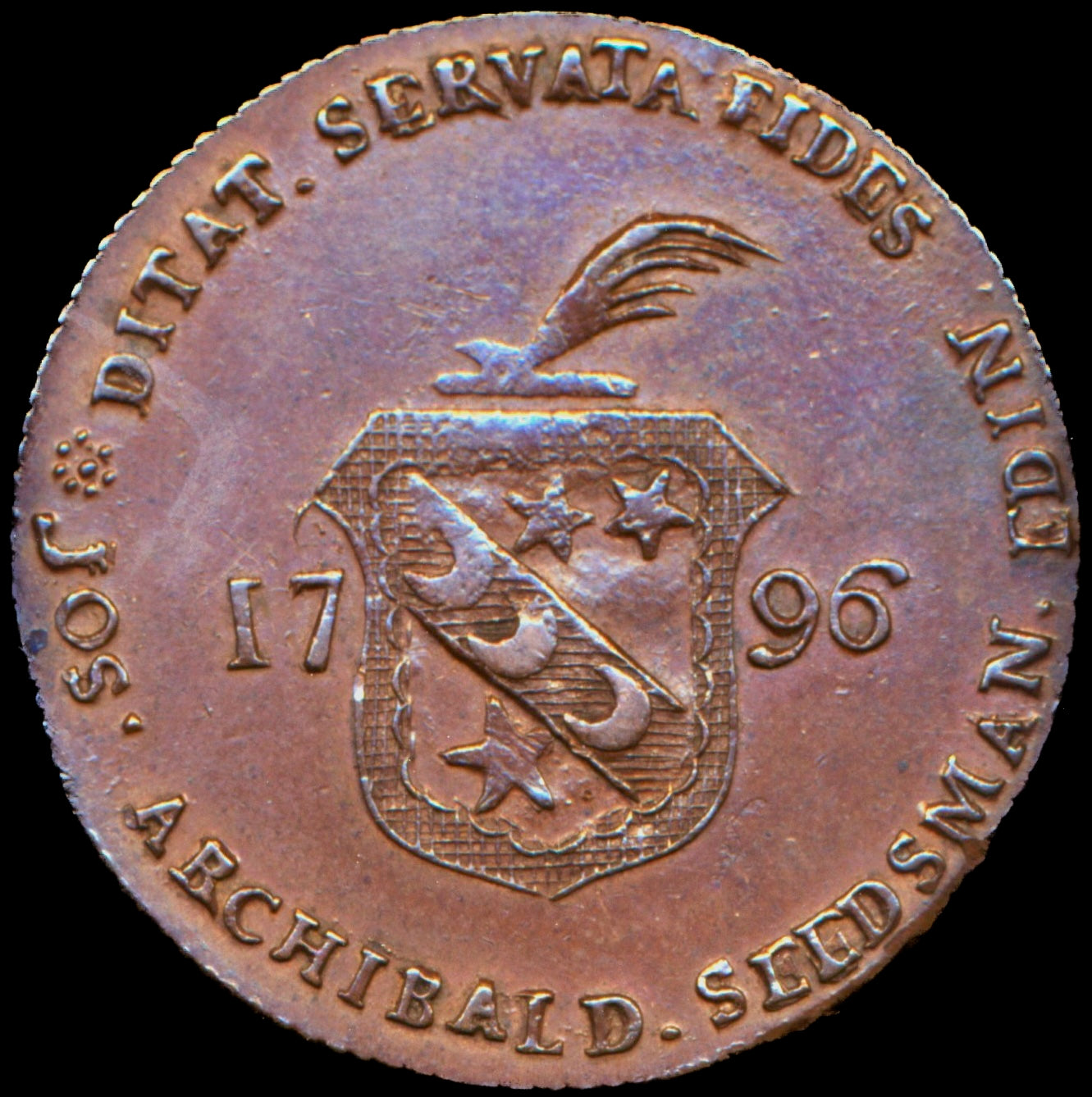 Lothian D&H 10 Edinburgh 1796 Conder Halfpenny