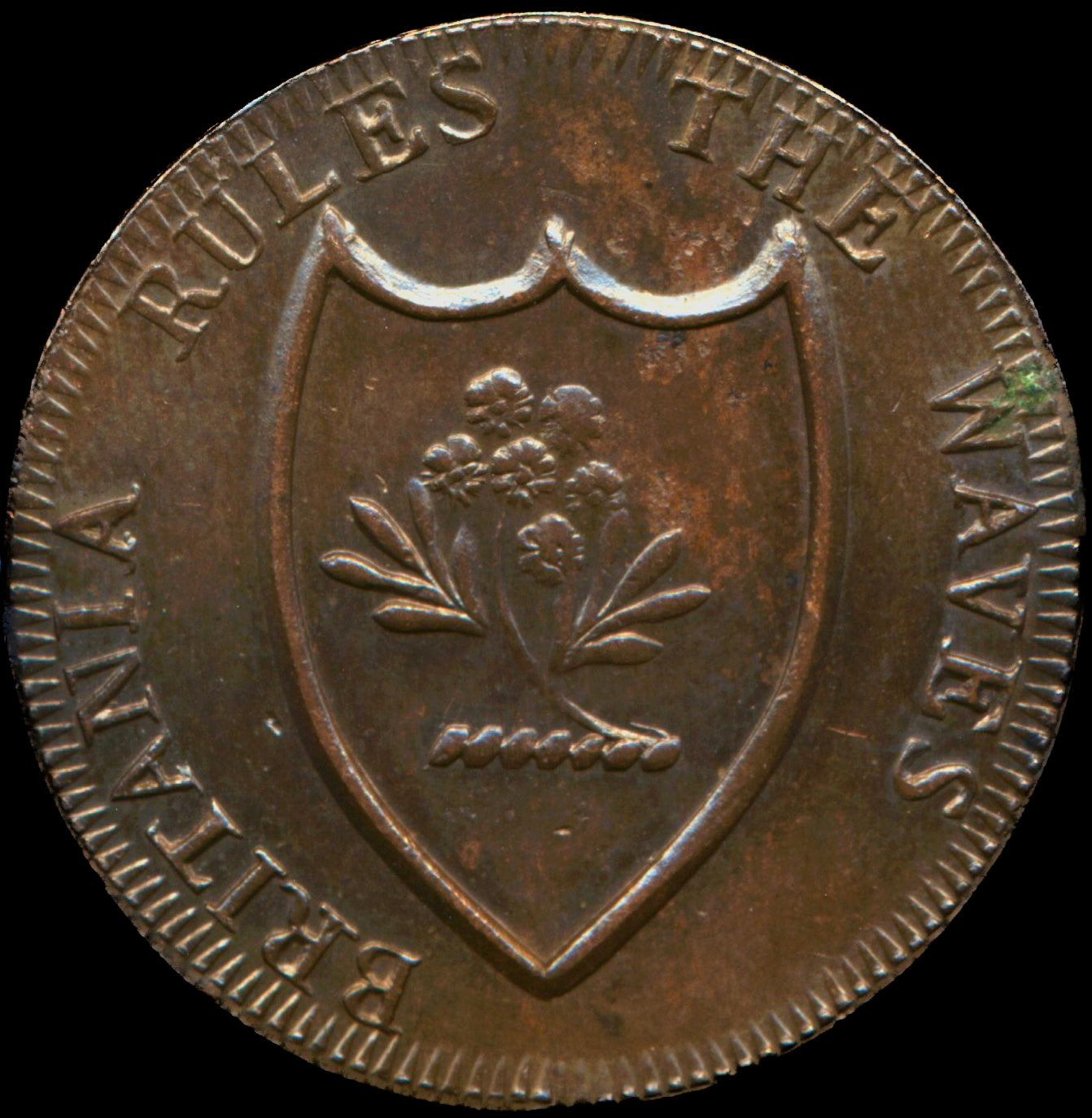 Lothian D&H 3 Edinburgh 1796 Conder Halfpenny