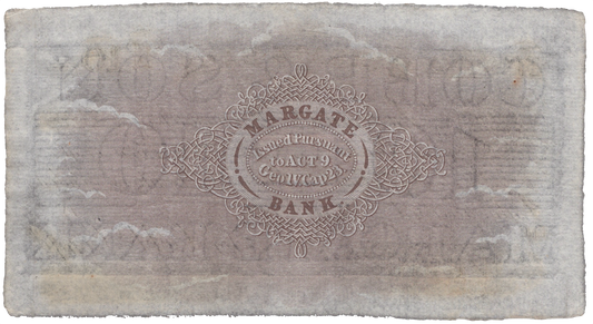 Margate Bank 18__ £10 banknote Outing 1389f