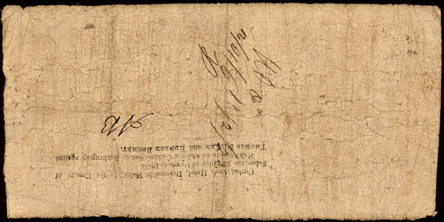 Market Drayton and Shropshire Old Bank 1817 £1 banknote Outing 1392a