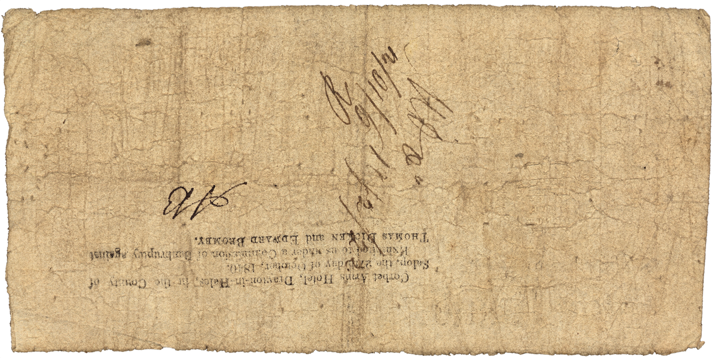 Market Drayton and Shropshire Old Bank 1817 £1 banknote Outing 1392a