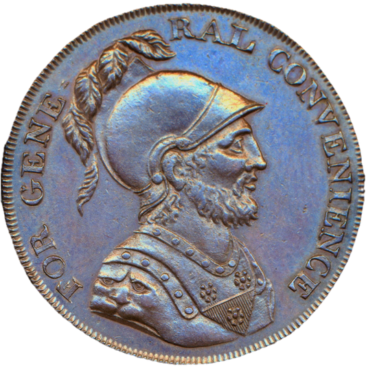 Middlesex D&H 1018a National Series 1795 Conder Halfpenny