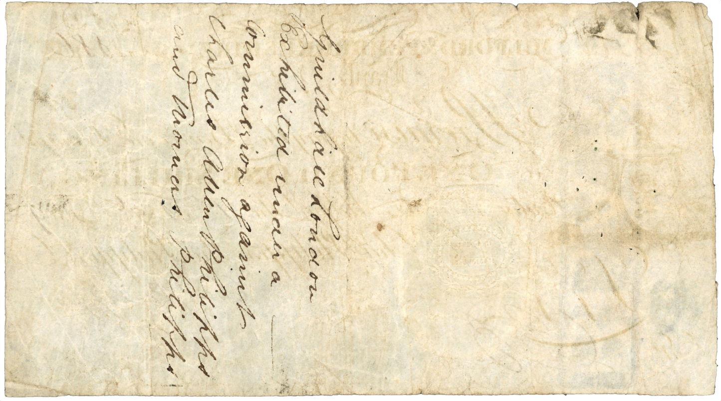 Milford & Pembrokeshire Bank 1809 1 guinea banknote Outing 1431a