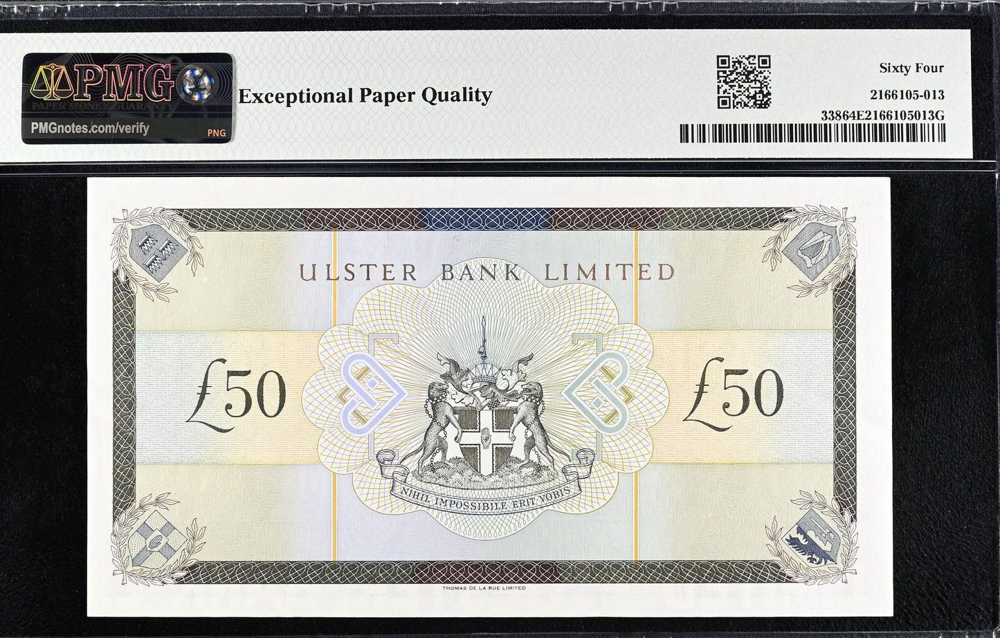 NORTHERN IRELAND P.338 NI844 1997 Ulster Bank £50 Choice UNC 64 EPQ